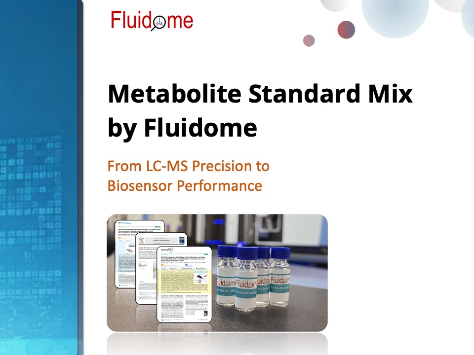 Metabolite Std Mix by Fluidome application in biosensor development